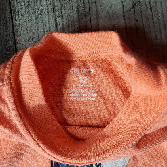 Toddler Boy Casual Cotton T-Shirt Bundle Size 12m 2 pc Summer - Picture 8 of 11